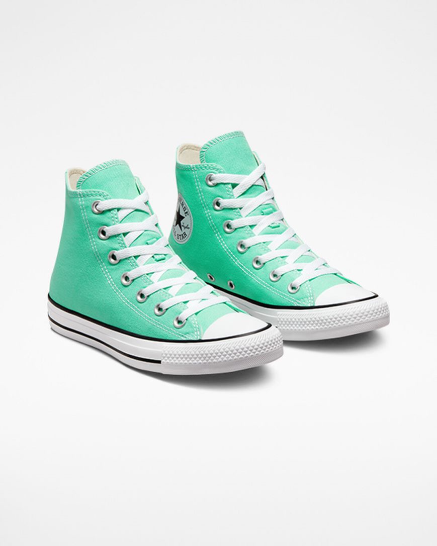 Tenisky Vysoke Converse Chuck Taylor All Star Seasonal Color Damske Tyrkysové Biele Čierne | SK PDOS115